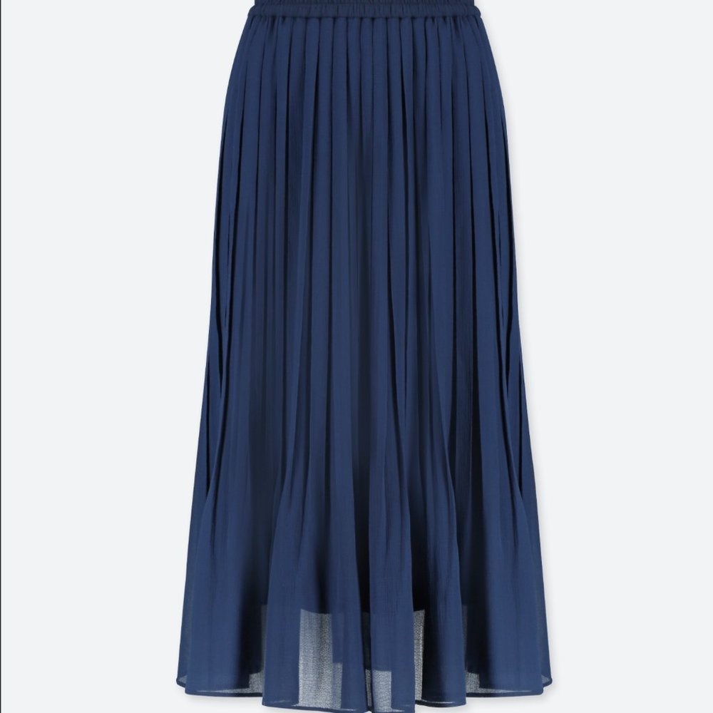 Long blue maxi skirt